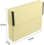 Lineco Archival Document Storage Box, Tan, 15.5" x 10.5" x 2.5" - Image 3