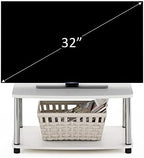 Furinno Turn-N-Tube 2-Tier Printer Table with Storage, Under Desk Printer Stand, Toolless Assembly, for CPU, Work Supplies, Home Office, White Oak - Image 4
