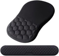Ergonomic Mouse Pad Wrist Support, 2 in 1 Keyboard Wrist Rest Set by Laokiiy