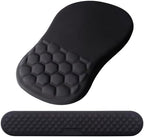 Ergonomic Mouse Pad Wrist Support, 2 in 1 Keyboard Wrist Rest Set by Laokiiy