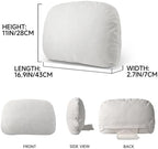 Lumbar Pillow for Car, 2 Pack Lower Back Support (Off-White) - Image 3
