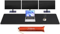Mydours PU Leather Desk Mat 74.8"x15.7", XXL Large Gaming Mouse Mat, Black by Mydours