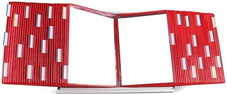 Tarifold Desktop Reference Display System, 60 Pockets, Red by TARIFOLD