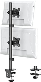 Stacked Monitor Mount for Max 32" Screens, Vertical Dual Monitor Stand by MOUNTPRO