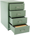 4 Drawer Vertical File Cabinet, Beige Metal File Cabinet with Lock(Green) by Unknown