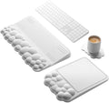 Vaydeer Keyboard Riser and Mouse Pad with Wrist Rest Set, Coaster Included by Vaydeer