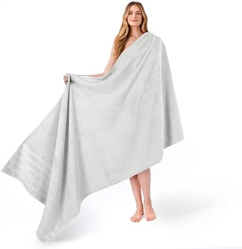 American Soft Linen 100% Cotton Luxury Turkish Towels, 35x70 XL Bath Sheet by AmericanSoftLinen