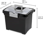 Sterilite Portable File Box with Latching Lids for Home and Office, 8-Pack - Image 5