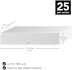 White Business Card Folding Boxes - 25 Per Pack - (10 x 3 1/2 x 2") - Image 2
