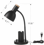 Adjustable Metal Desk Lamp with Pen Holder,Flexible Neck Table Lamp - Image 4