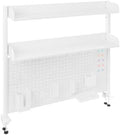 2-Tier Clamp on Desk Organizer Shelf with Pegboard Desktop Storage by Namiose