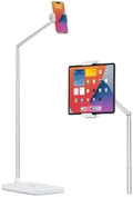 Viozon Tablet Floor Stand, Height & Angle Adjustable Tablet Holder with Aluminum Alloy Arm Tube, 360° Rotation for Bed, Sofa, Desk, Compatible with 3.5-11'' iPad Pro/Air/Mini, iPhone 15/14, Kindle. by viozon