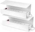 2 Pack Under Desk Cable Management Tray,Hold 11 lbs, 16 x 6 x 6 Inch, White by Unknown