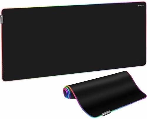 VIVO Black Extra Large 71 x 30 in Full Size Desk Pad with RGB, DESK-PAD72 by VIVO