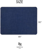 BARoyal Office Chair Mat for Hardwood Floor Under Desk Computer Rolling Chair Mat for Wood/Tile Floor Non-Slip Heavy Duty Desk Rug PVC Plastic Hard Floor Protector 30" x 48"(Indigo) - Image 6