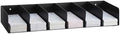 Gisafai Metal Check Sorter Organizer 6 Pockets, 16 x 3.75 x 8 Inch Black by Gisafai