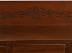 3-Drawer Desktop Organizing Cabinet, Pine Wood Countertop Drawers Storage Box, Vintage Desk Organizer Chest for Bills,Office & Home Supplies,Cosmetics,Seals-No Assembly Required - Image 5