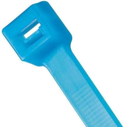 Panduit PLT4S-C76 Pan-Ty Locking Cable Tie, Standard, 14.6-Inch Length, Tefzel, Aqua (100-Pack) by PanduitCorporation