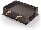 MOOGCO Desk Organizers - Desk Accessories - Leather Desk Organizer - Bonded Leather Set - Office Desk Accessories - Home Office Accessories - Desk Supplies - Leather Desk Set - Office Accessories - Image 6