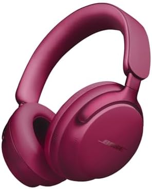 Bose QuietComfort Ultra Bluetooth Headphones, Wireless Headphones with Spatial Audio, Over Ear Noise Cancelling with Mic, Up to 24 Hours of Playtime, Deep Plum - Limited Edition Color by Unknown