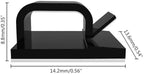 Adhesive Cable Clips 40/80/120pcs Clamp Wire Organizer Self-adhesive Fixed Unmarked Clip Punch-free Desktop Car Office Wall Holder For Under Desk, Car(Black-80pcs) - Image 6