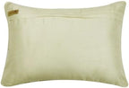 The HomeCentric Ivory 12"x20" (30x50 cm) Lumbar Pillow Covers, Silk Wooden Beads Oblong Pillow Covers, Geometric Pattern Modern Style - Gold Light - Image 4