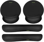 Comfy Mee Premium Memory Foam Keyboard and Mouse Wrist Rest Pads Set- for Comfortable Typing &Wrist Pain Relief (Pack of 2) by VAGAU
