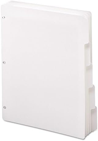 Smead White Binder Index Dividers, 3 Ring Binder Dividers with Tabs, 5-Tab - Image 4