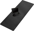 Cacoy 63"x24" Leather Desk Mat, Office Desk Blotter, Large Mouse Pad, Black by Cacoy
