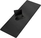 Cacoy 63"x24" Leather Desk Mat, Office Desk Blotter, Large Mouse Pad, Black by Cacoy