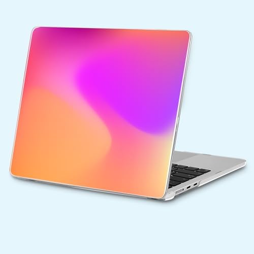 Case for MacBook Air 13.6 Inch M5 2026 M4 (2025) M3 (2024) & M2 (2022) - Coquette Aesthetic Clear Hard Shell Ultimate 6-in-1 Bundle with TPU Keyboard Cover, 2X USB-C Adapters, Aura Gradient - Image 5