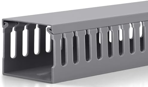 ZhiYo 2" H x 2.4" W Cable Management Raceway, 95in Under Desk Channel, Grey by ZhiYo