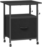 HOOBRO Printer Stand with File Drawer, 2 Tier Under Desk Printer Table by HOOBRO