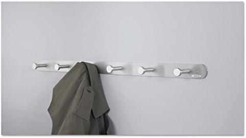 Safco 4202 Nail Head Coat Hook, 6 Hook, Silver - Image 5