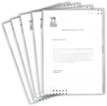 Frosted Clear Vinyl Folders, Heavy Duty Plastic Folders with Clear Front Pocket, Doctor Stuff, Letter Size L-Type Document Holder for Home, Office and Medical, Pack of 25 by DoctorStuff