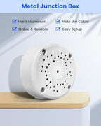 Universal Security Camera Junction Box, Aluminum Hide Cable Junction Boxes - Image 2