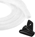 MECCANIXITY 1" 20ft Split Wire Loom Tubing w/Installation Tool White by MECCANIXITY