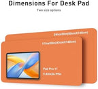 Aothia Faux Leather Desk Mat - Non-Slip PU Leather Desk Blotter, Waterproof Writing Surface, Large Desk Pad for Office & Home (Hermes Orange, 55" x 24") - Image 5