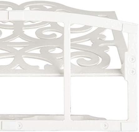 JOGREFUL Cast Iron Cookbook Stand, Kitchen Recipe Holder Scrollwork White - Image 5