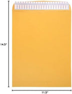JAM PAPER 11 1/2 x 14 1/2 Open End Catalog Commercial Envelopes - Brown Kraft Manila - Bulk 500/Box - Image 4