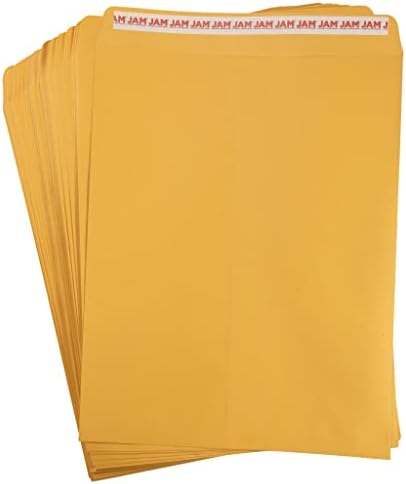 JAM PAPER 12 x 15 1/2 Open End Catalog Recycled Envelopes with Peel and Seal Closure - Brown Kraft - 100/Pack - Image 5