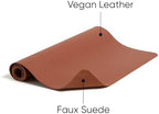 Smead Vegan Leather Desk Pad Mat, Office Desk Mat, Large, Saddle Brown - Image 2