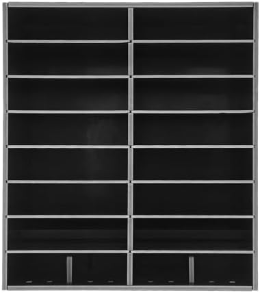 16 Slot Mail Sorter Organizer, Wood Literature Organizer Student Mailbox for Classroom, Desktop File Paper Storage Rack for Office Home School - 20" L×11.8”W×22.3“H (Black, 16-Compartment) - Image 3
