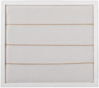 SOFE Large White Linen Bulletin Board, 28 x 32 Wood Framed Memo Board - Image 6