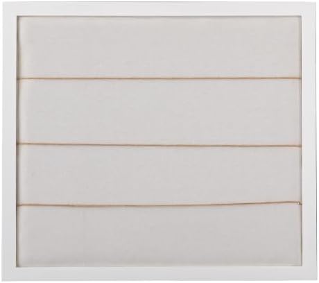 SOFE Large White Linen Bulletin Board, 28 x 32 Wood Framed Memo Board - Image 6