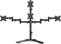 Suptek Quad LED LCD Monitor Stand up Free-Standing Desk Stand Extra Tall 31.5" Pole Heavy Duty Fully Adjustable Mount for 4 (3+1) / Four Screens up to 27 inch (ML6864) by suptek