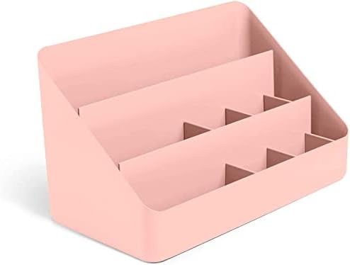 Poppin Desk Organizer with 3 Tiers, Sliding & Removable Dividers, Charging Station - All-in-One Workspace Organizer for Office Supplies, Desktop Organizer by Poppin
