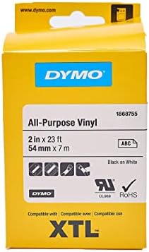 DYMO All-Purpose Labels for DYMO XTL Label Makers, Black on White, 2", 1 Roll (1868755) - Image 2