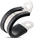 OURU 3/4 Inch Cable Clamps, Rubber Coated Insulated Clamps, 100pcs, 19mm by OURU