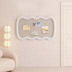 Wonderjune Linen Display Pinboard, Wavy, 24" X 36", Cream White - Image 3